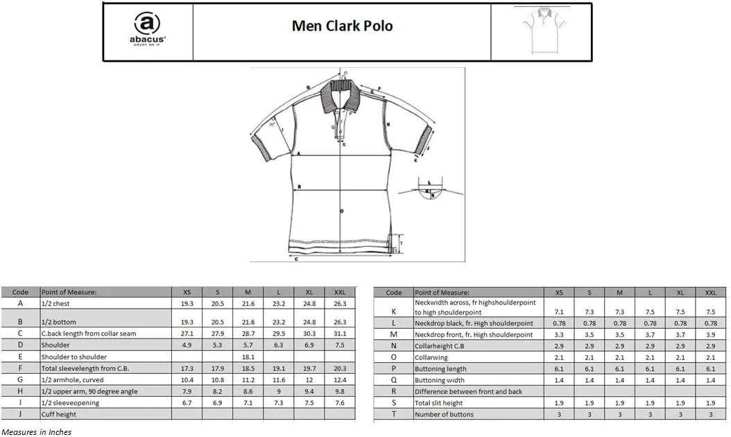 ABACUS Sportswears Golf Polo Shirts for Men, Mens Golf Shirt, Myrick Short Sleeve Golf Polo