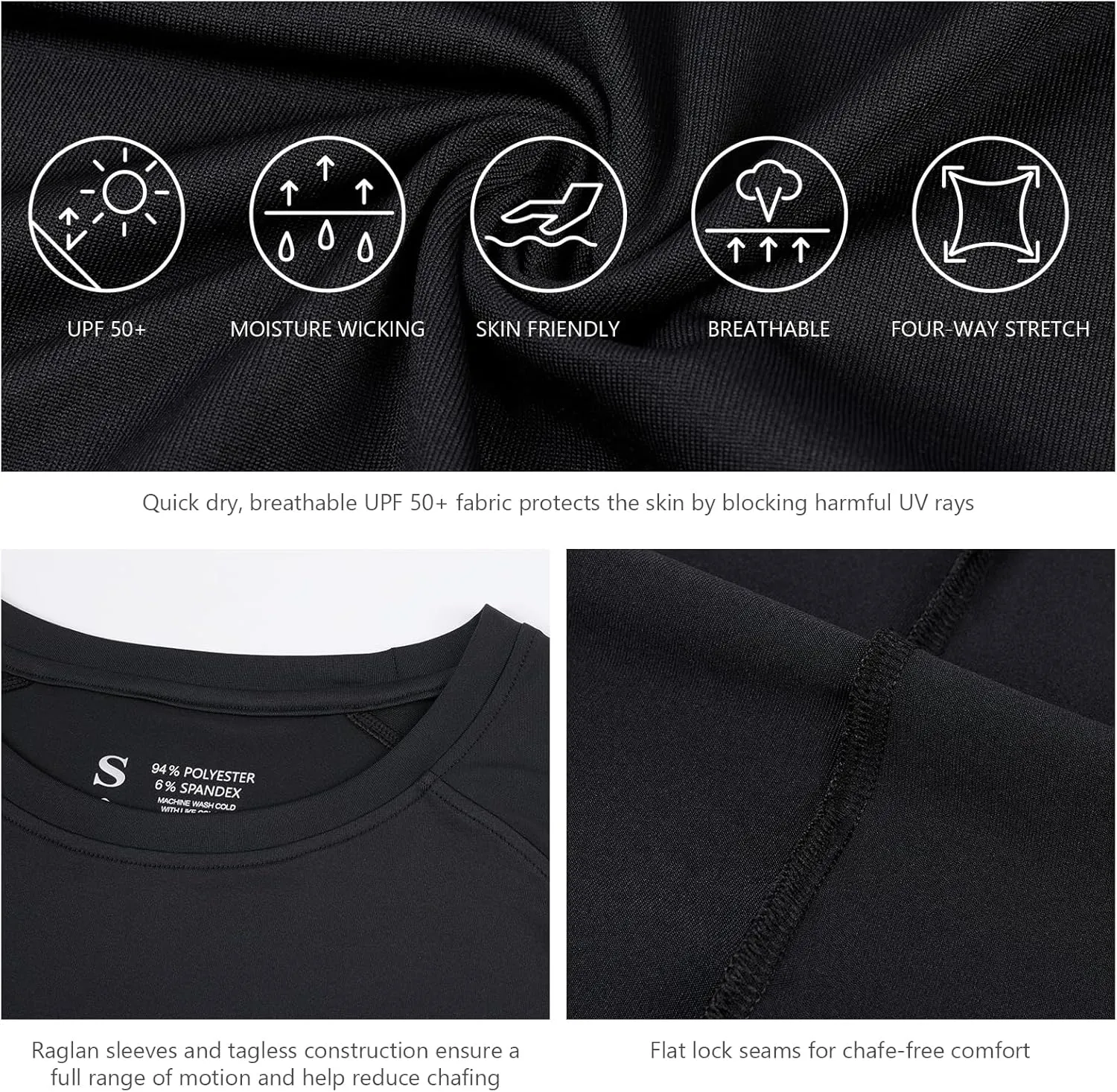 BASSDASH Womens UPF 50  UV Sun Protection T-Shirt Long Sleeve Fishing Hiking Performance Shirts