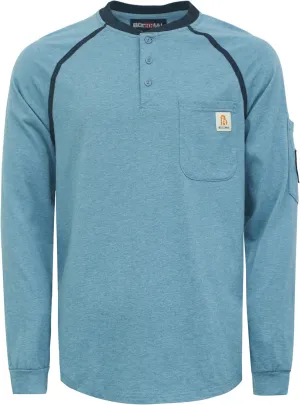 BOCOMAL FR Shirts 5.5oz Light Weight Henley and Short Sleeve Flame Resistant/Fire Retardant Clothing Shirt