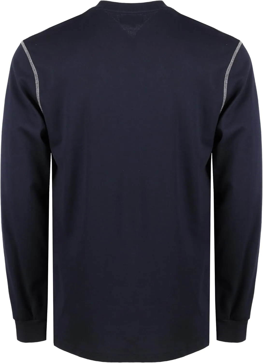 BOCOMAL FR Shirts for Men 5.5oz Lightweight Long Sleeve Work Henley Fire Resistant Shirt CAT2