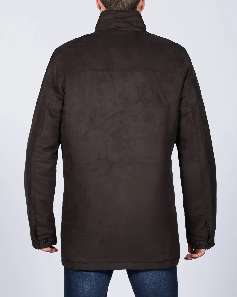 Cabano Tall Suede Look Jacket (brown)