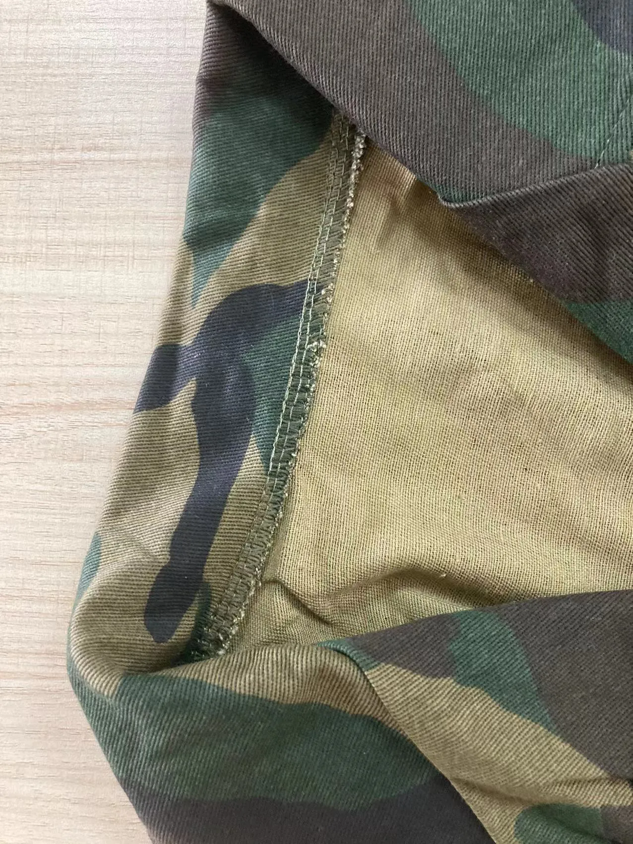 Camouflage Cascading Ruffles Flare Sleeve Button Up Jacket