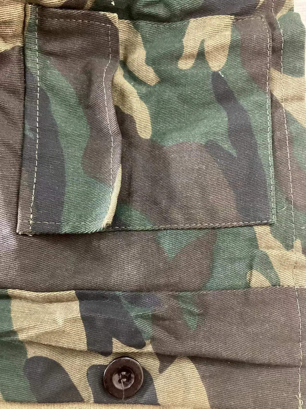 Camouflage Cascading Ruffles Flare Sleeve Button Up Jacket