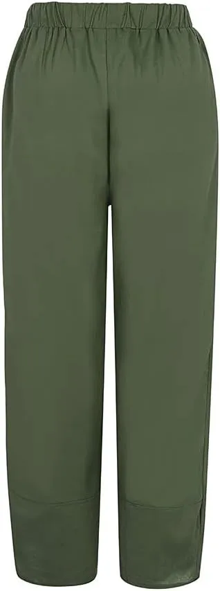 Ceboyel Women Bohemian Linen Harem Pants High Waist Flowy Vintage Trousers Boho Baggy Pants Summer Casual Outfits 2023