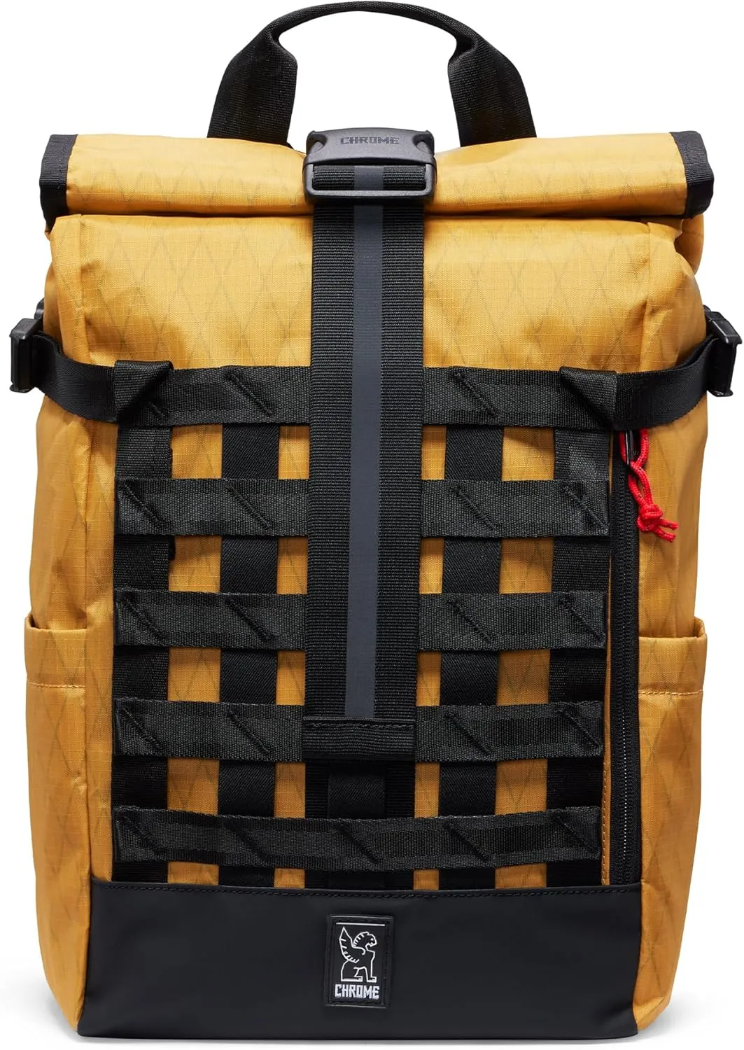 Chrome Industries Barrage 18L Amber X Roll-Top Backpack  Water Resistant Bag for Work, School, Travel  Features Cargo Net & Laptop Pocket