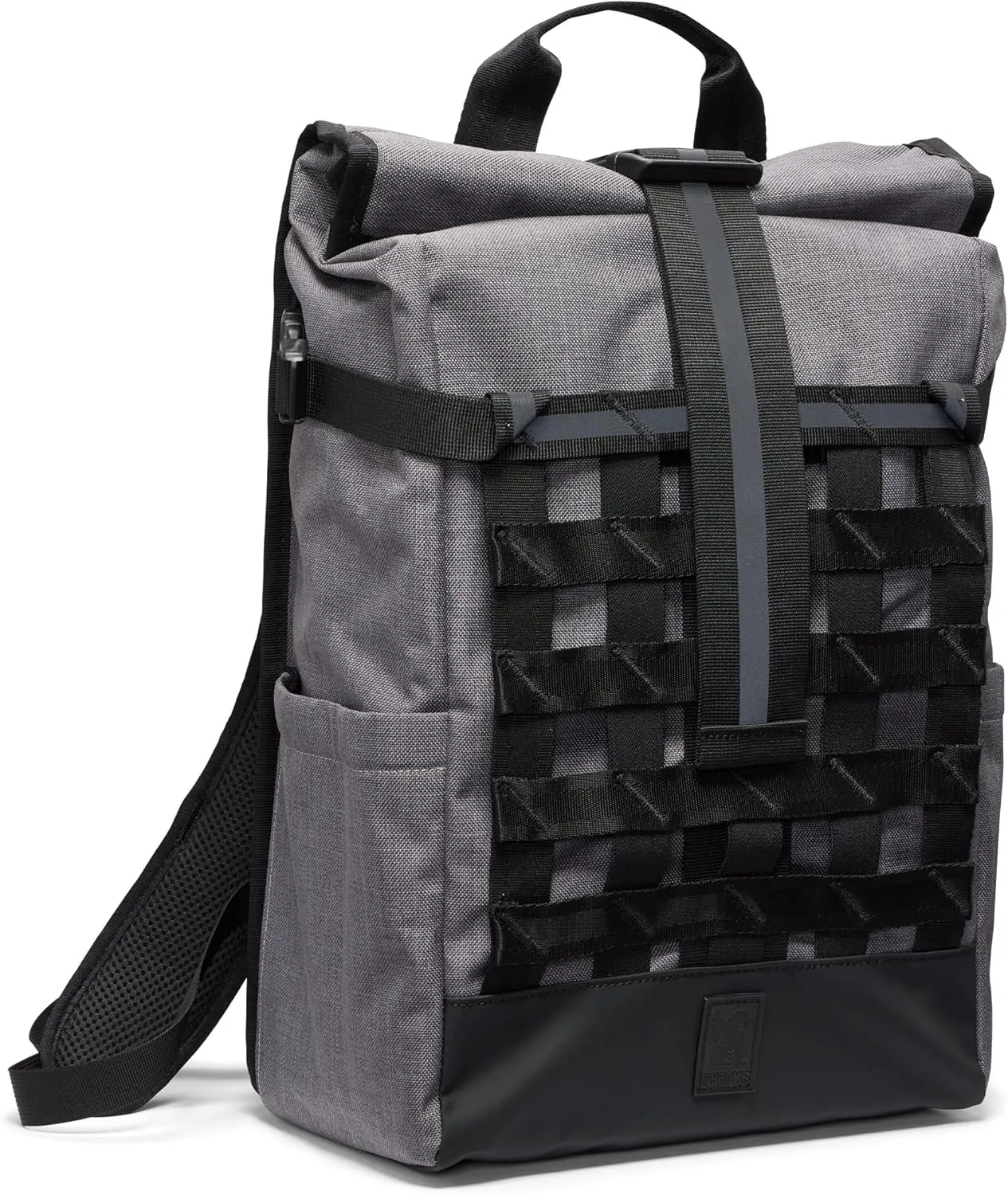 Chrome Industries Barrage 18L Castlerock Twill Roll-Top Backpack  Water Resistant Bag for Work, School, Travel  Features Cargo Net & Laptop Pocket