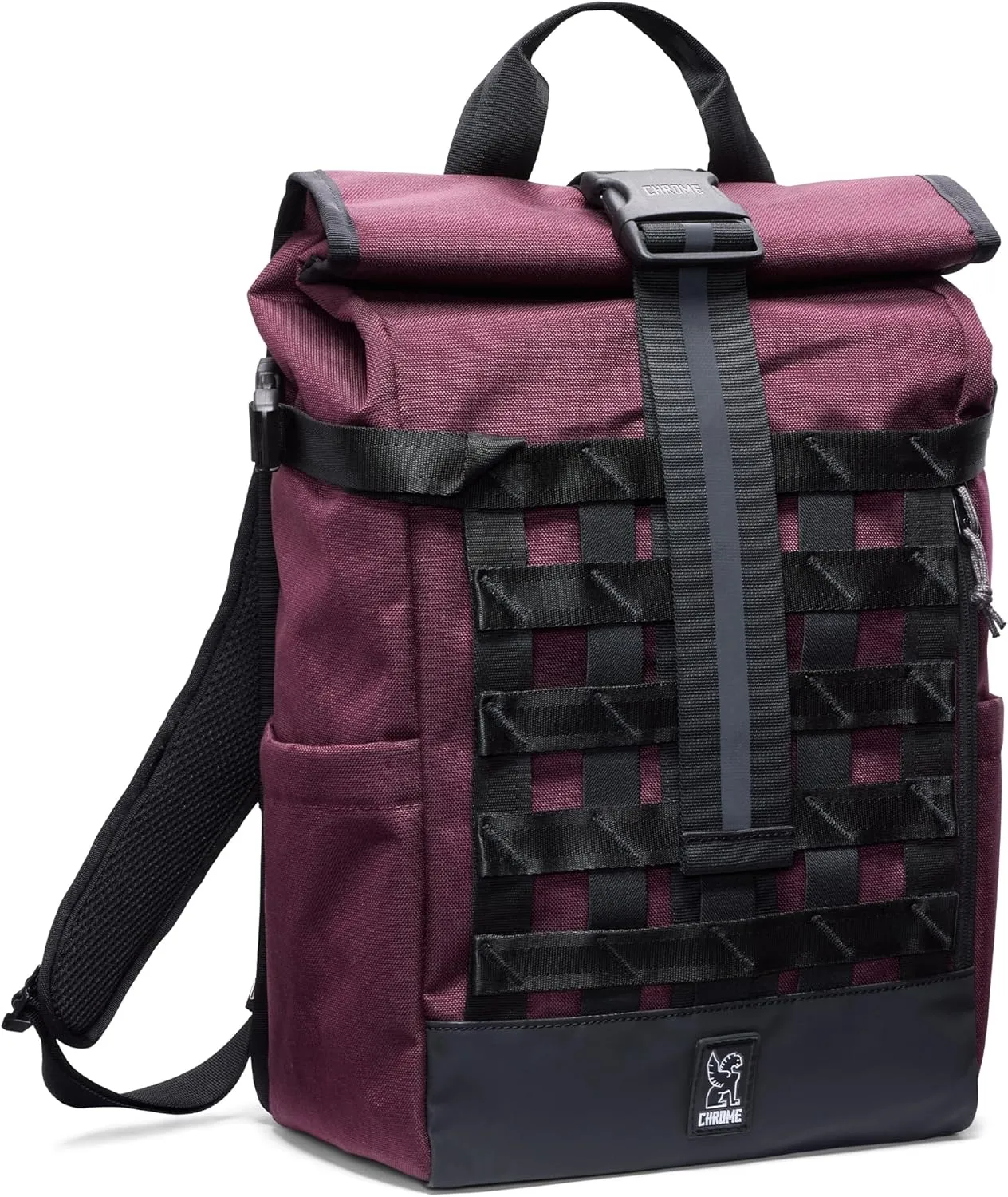 Chrome Industries Barrage 18L Royale Roll-Top Backpack  Water Resistant Bag for Work, School, Travel  Features Cargo Net & Laptop Pocket