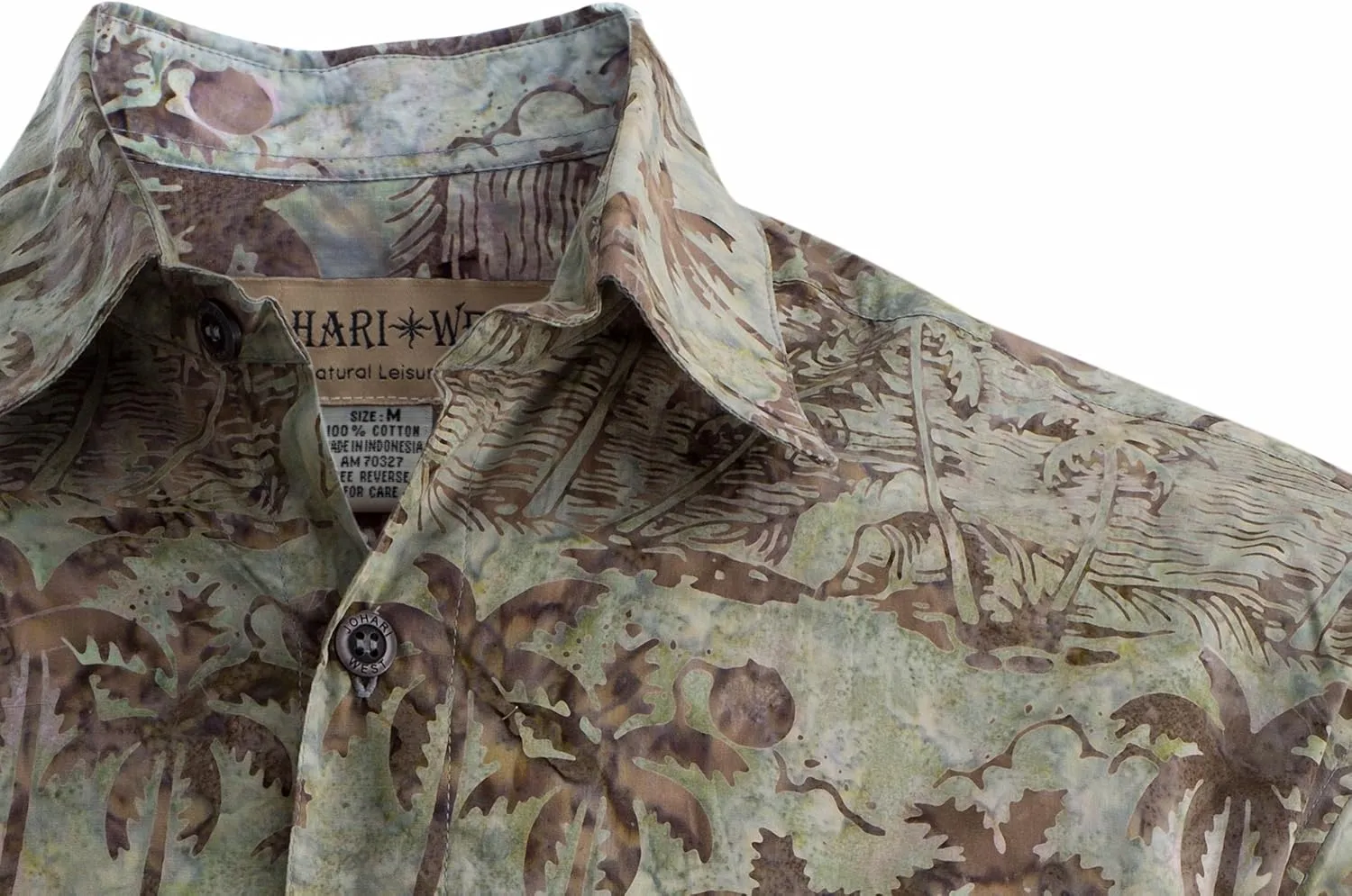 Coastal Dusk Mens Cotton Batik Shirt