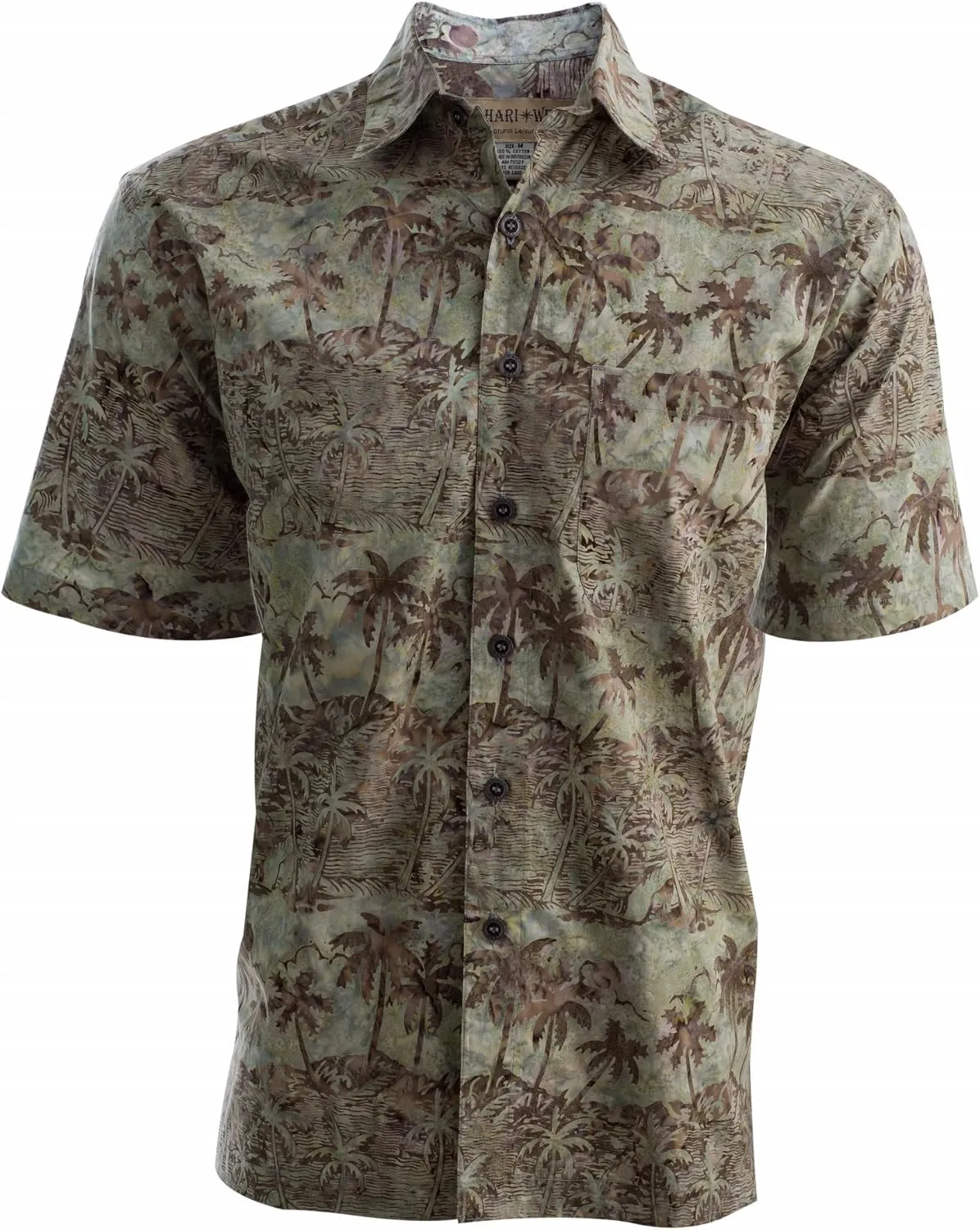Coastal Dusk Mens Cotton Batik Shirt