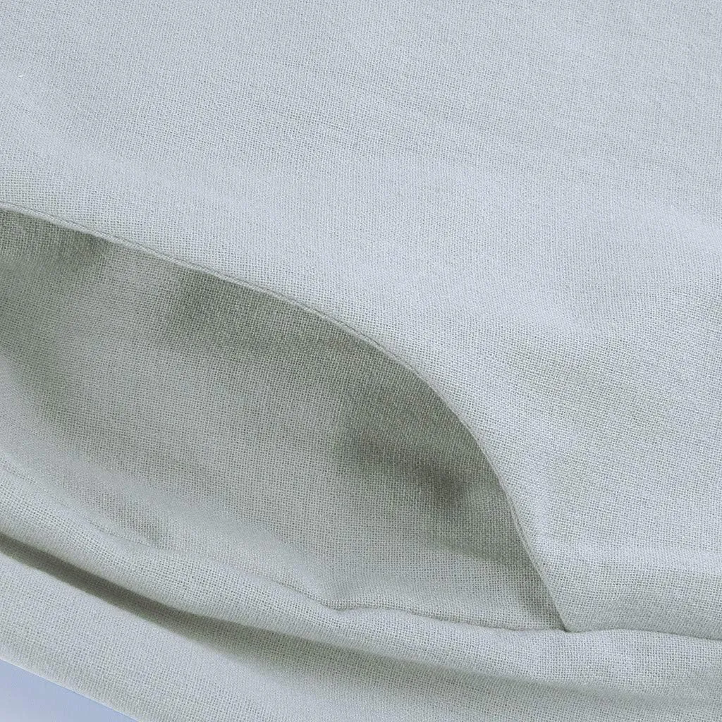Cotton Linen Pants Women Summer 2025 Drawstring Elastic Waist Wide Leg Casual Beach Trouser Loose Lounge Palazzo Pant