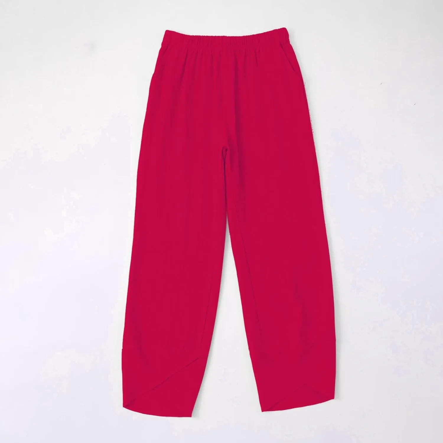 Cotton Linen Pants Women Summer Plus Size Lightweight Lounge Pant Hight Waist Vacation Beach Trousers with Pockets