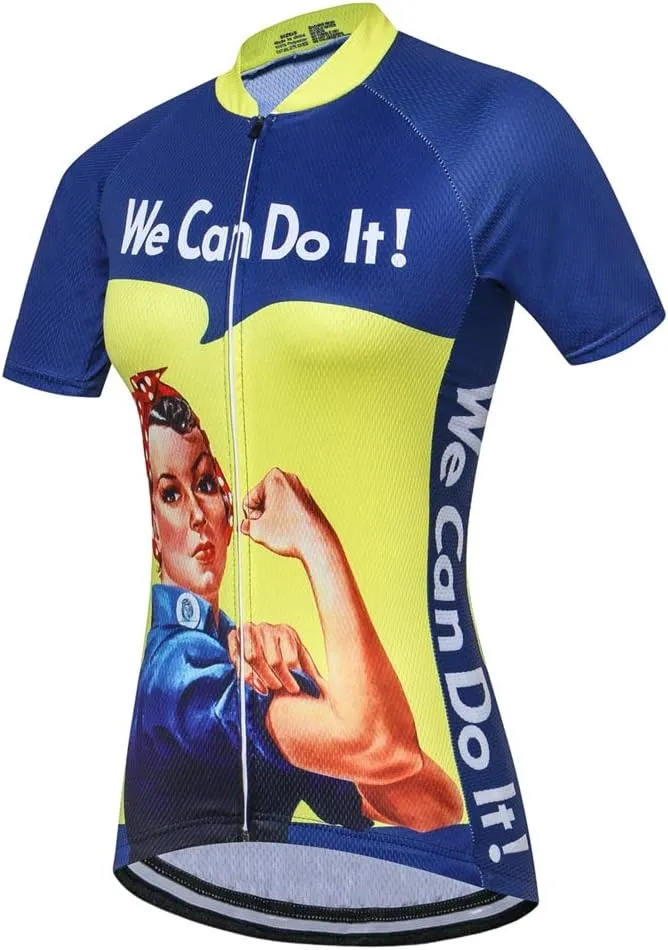 Cycling Jersey Women, Short Sleeve Bike Shirts Summer Road Bicycle Clothes Female Biking Tops Qiuck Dry S-3XL