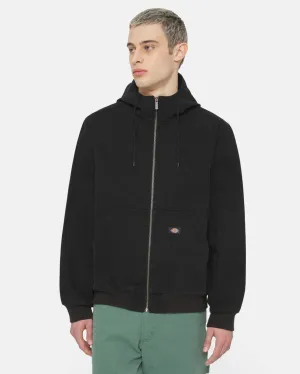 Dickies Unlined Duck Canvas Hooded Jacket - Stone Washed Black