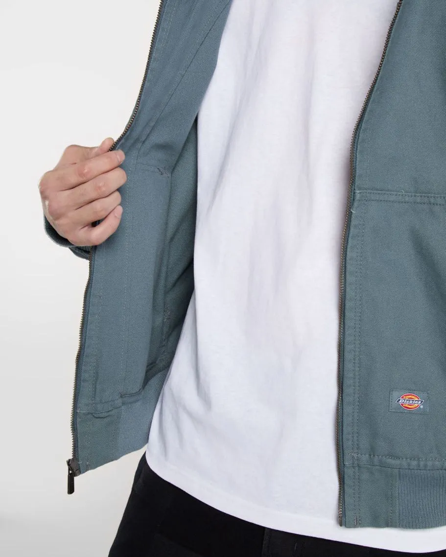 Dickies Unlined Duck Canvas Hooded Jacket - Stormy Weather
