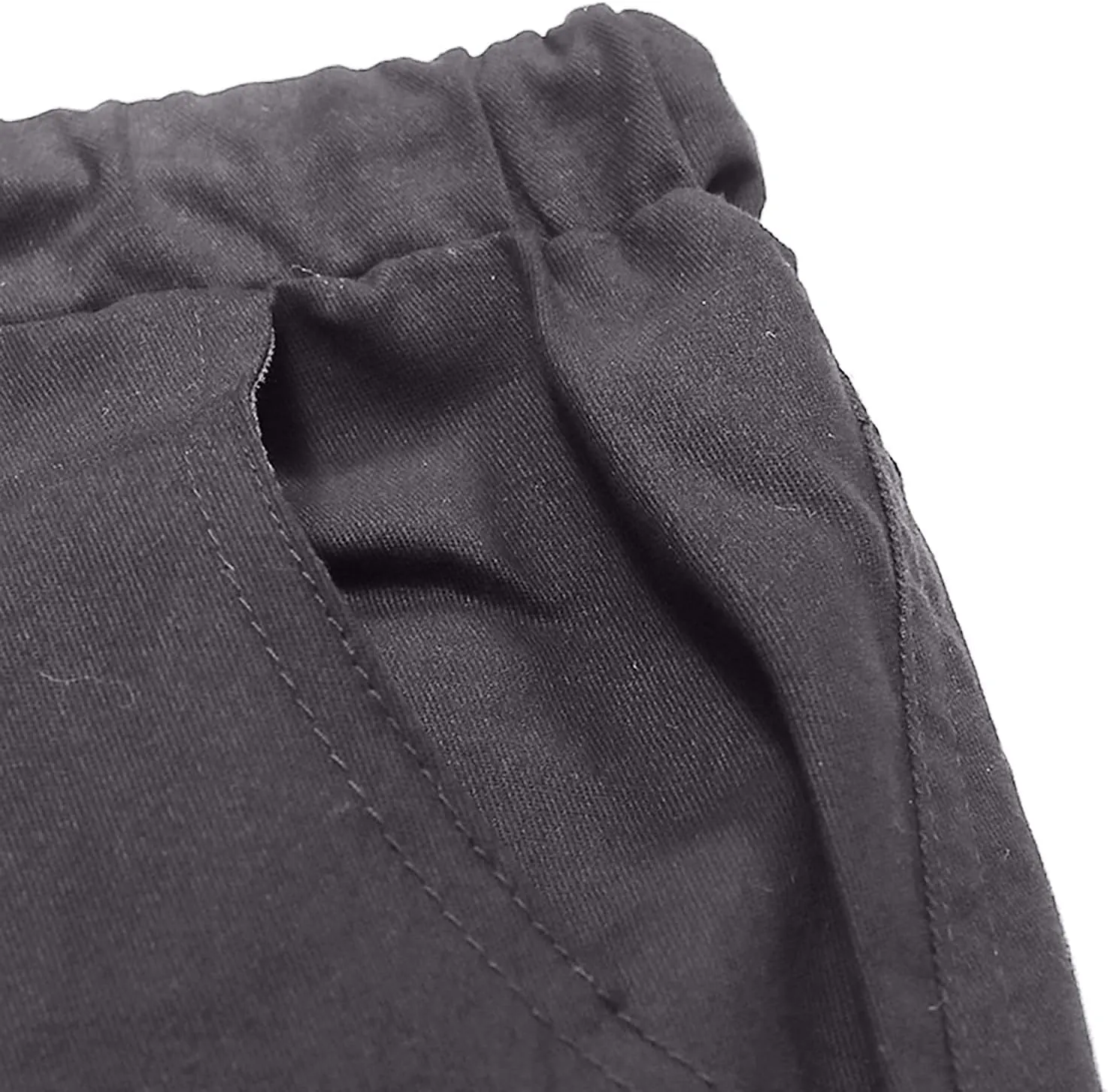 Drawstring Pant Fashion Men's Sport Pure Color Bandage Casual Loose Sweatpants