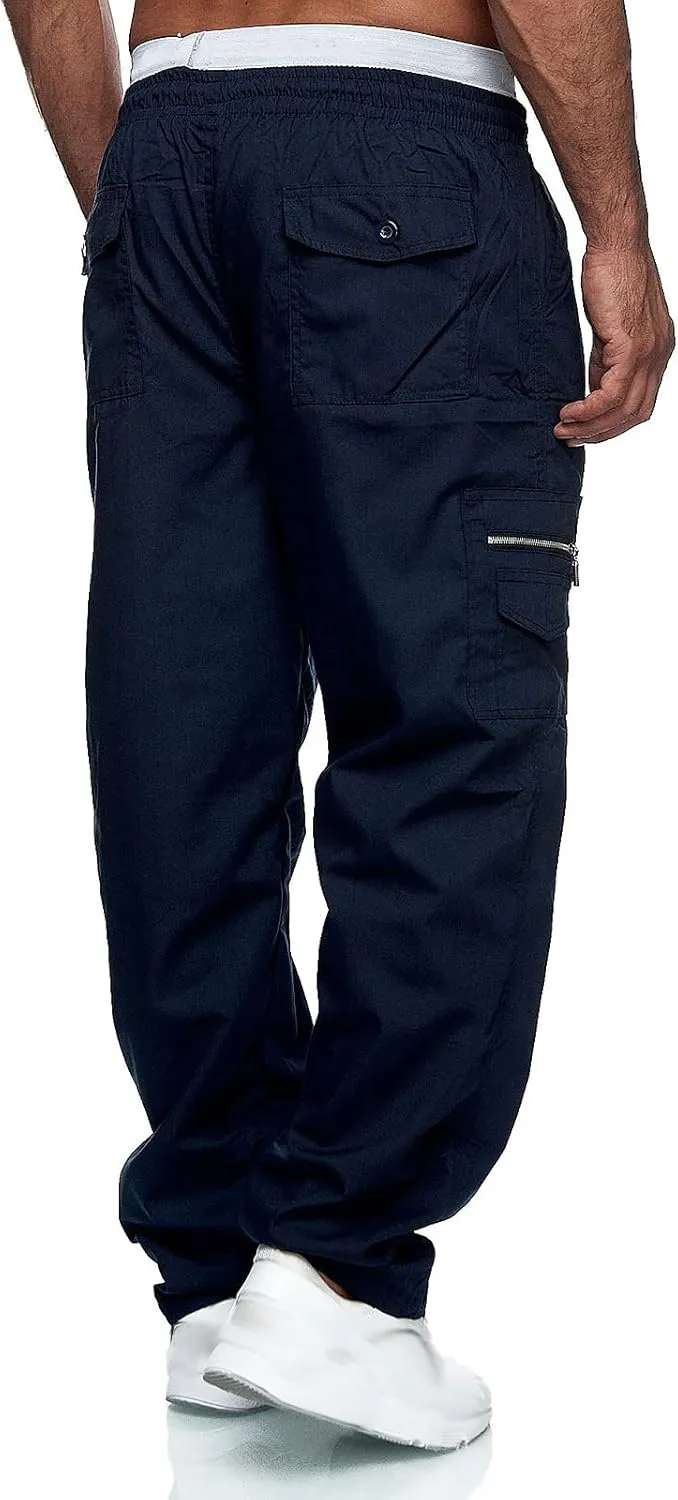 DuDubaby Men's Sports Casual Jogging Trousers Lightweight Hiking Work Pants Outdoor Pant