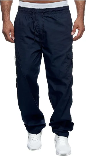 DuDubaby Men's Sports Casual Jogging Trousers Lightweight Hiking Work Pants Outdoor Pant