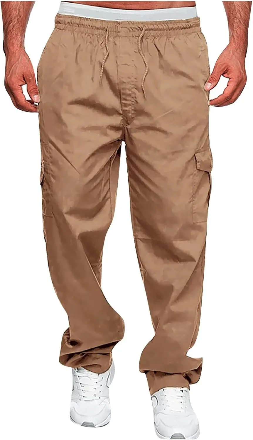 Dudubaby Sweatpants for Men Sports Casual Jogging Trousers Lightweight Hiking Work Pants Outdoor Pant