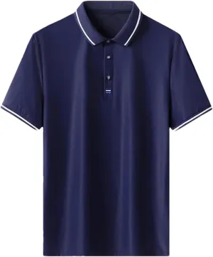 Dvbfufv Men's Polos Shirt Men's Tactical Quick Dry Shirts Men's Sports Jogging Golf T- Shirt