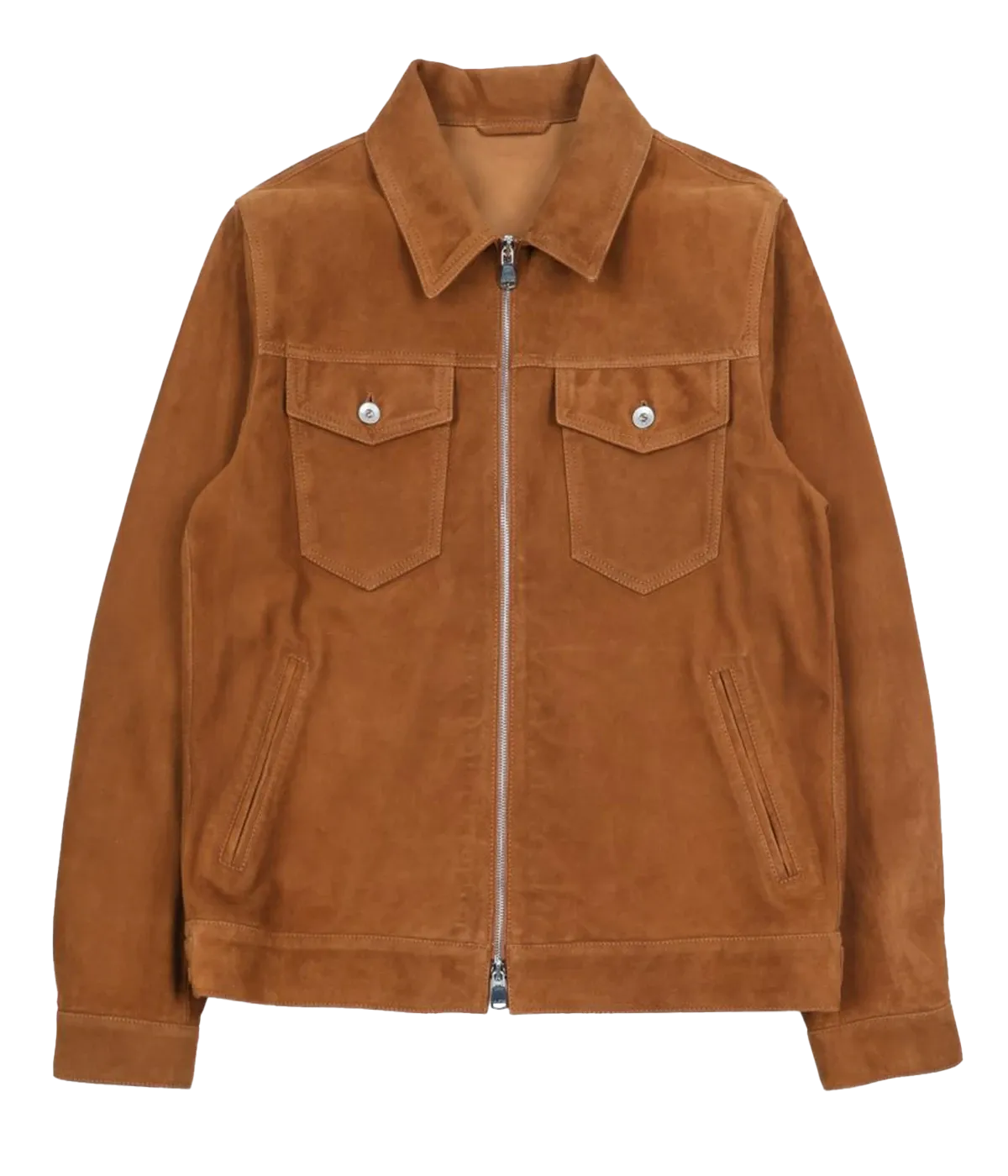 *FINAL SALE* Zipped Trucker Jacket in Sandal