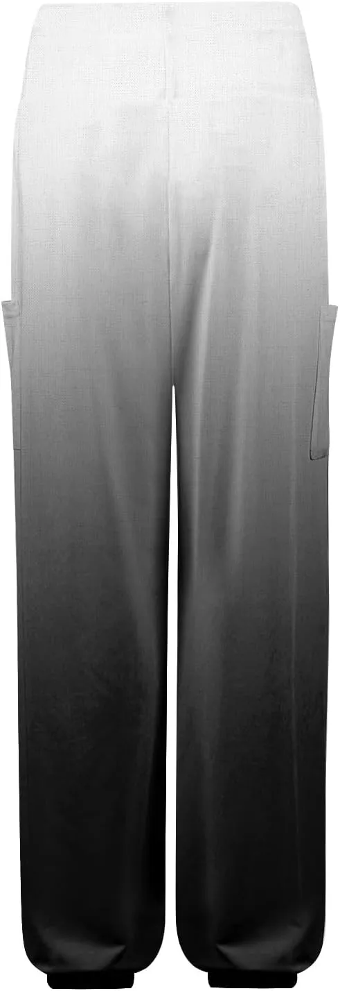 Flowy Pants for Women,Women's Harem Pants, High Waist Drawstring Joggers Boho Trousers Hippie Clothes with Pockets D1
