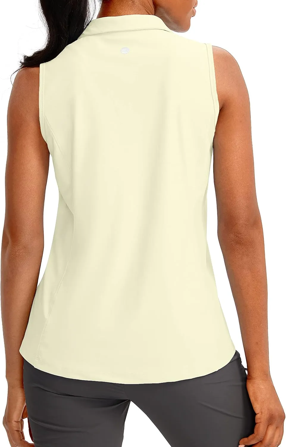 G Gradual Women's Sleeveless Golf Polo Shirts Tennis Quick Dry Collared Tank Tops V-Neck Polos for Women