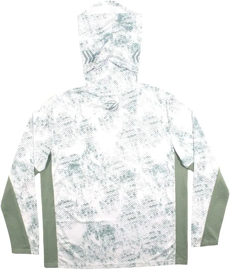 Gillz Men's Pro Striker Long Sleeve UV Fishing Shirt with Built-in Mask | UV Protection | Moisture Wicking