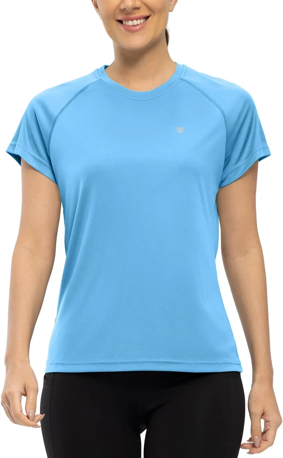 Gopune Women's Short Sleeve Shirts UPF 50  Sun Protection T-Shrit Quick Dry Running Athletic Workout Rash Guard Tops