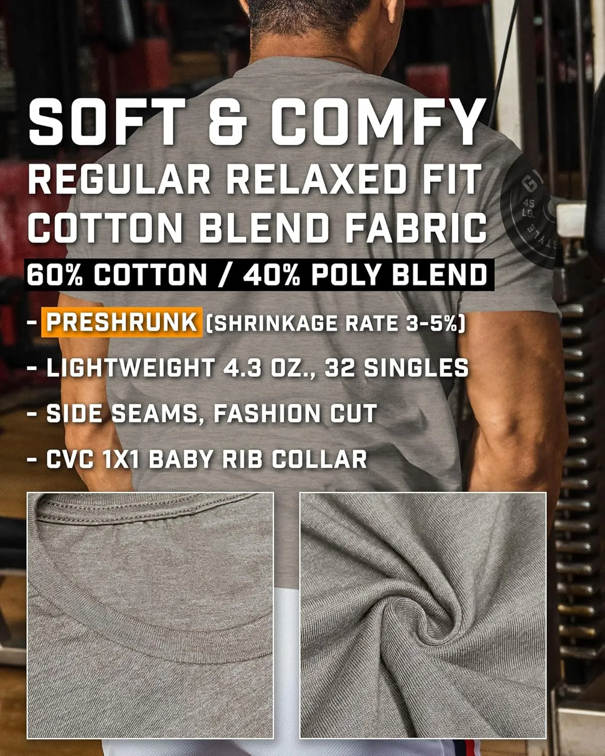 Gym Junkie Funny Saying T-Shirt for Men Fitness Inspiring Workout Shirts for Him