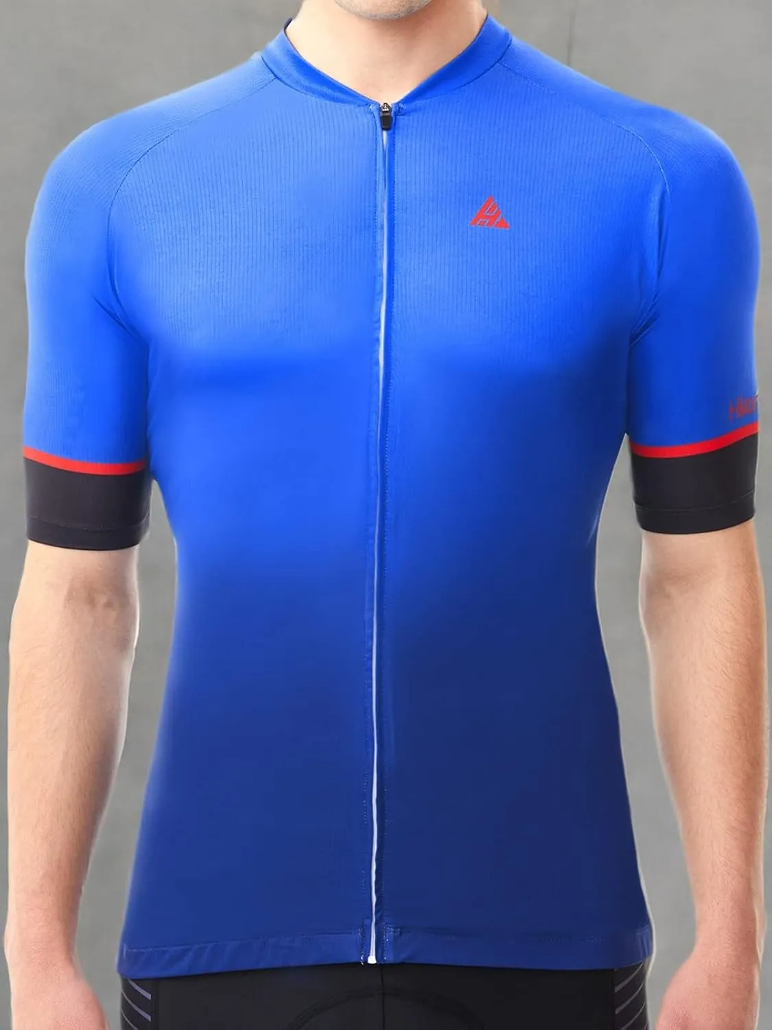 Hikenture Cycling Jersey for Men, Quick Dry Short Sleeve Bike Shirts with 3 Rear Pockets