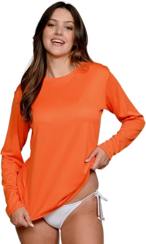 INGEAR Women's Long Sleeve Sun Protection Swim Shirt UV Womens Sun Shirts Rash Guard