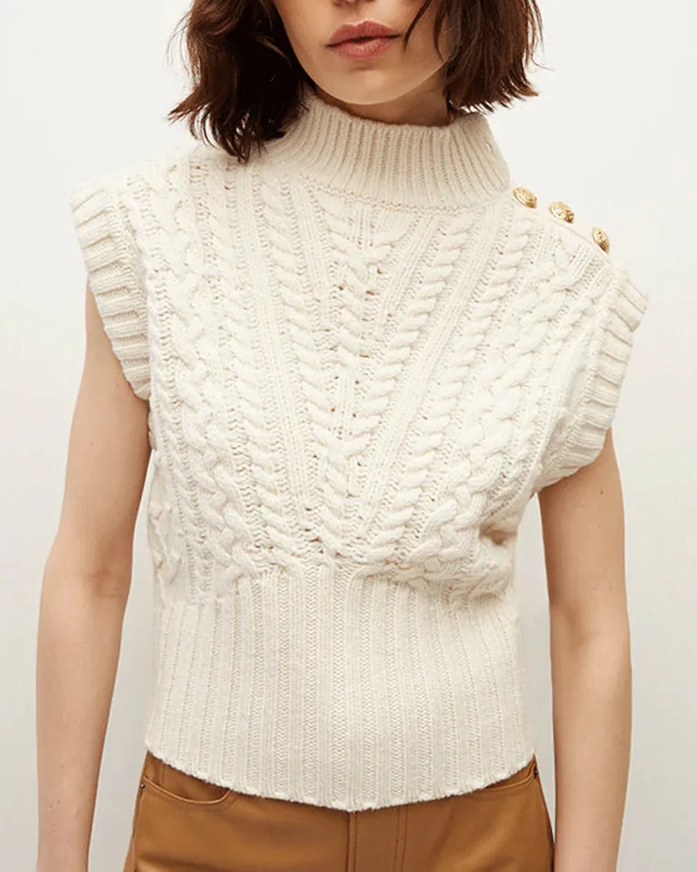 Ivory Holton Knit Vest