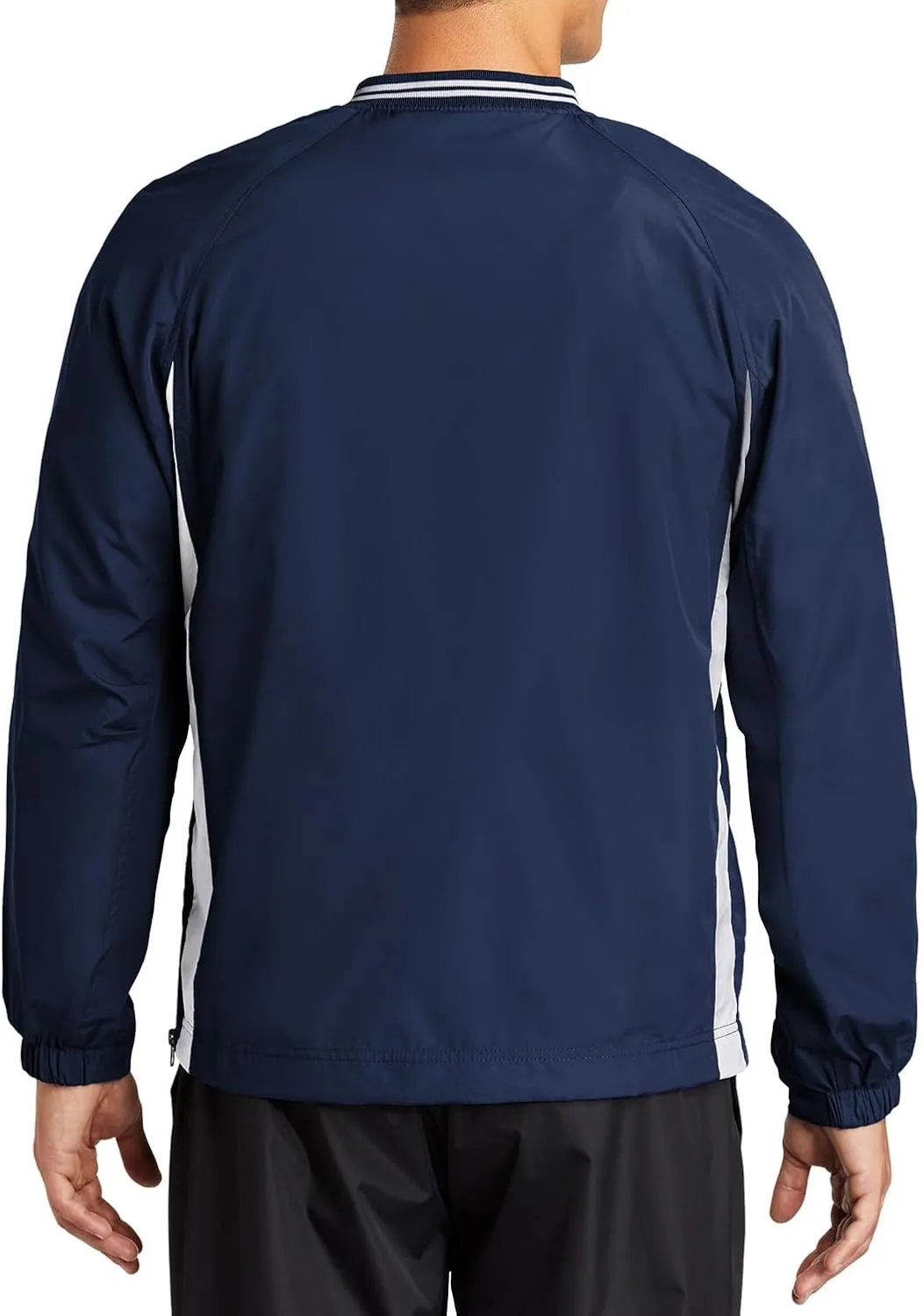 Joe's USA Men's Athletic V-Neck Raglan Wind Shirts in Regular & Big Sizes - XS-6XL