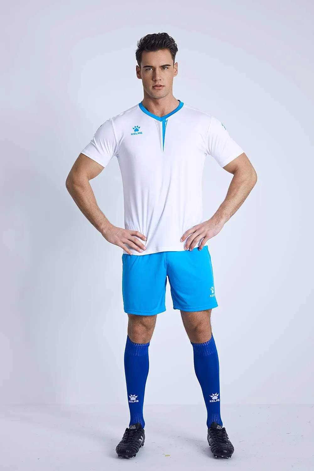 KELME Mens Soccer Jersey - Quick Dry Training Set, Youth Shirts & Shorts, Indoor Turf Uniform