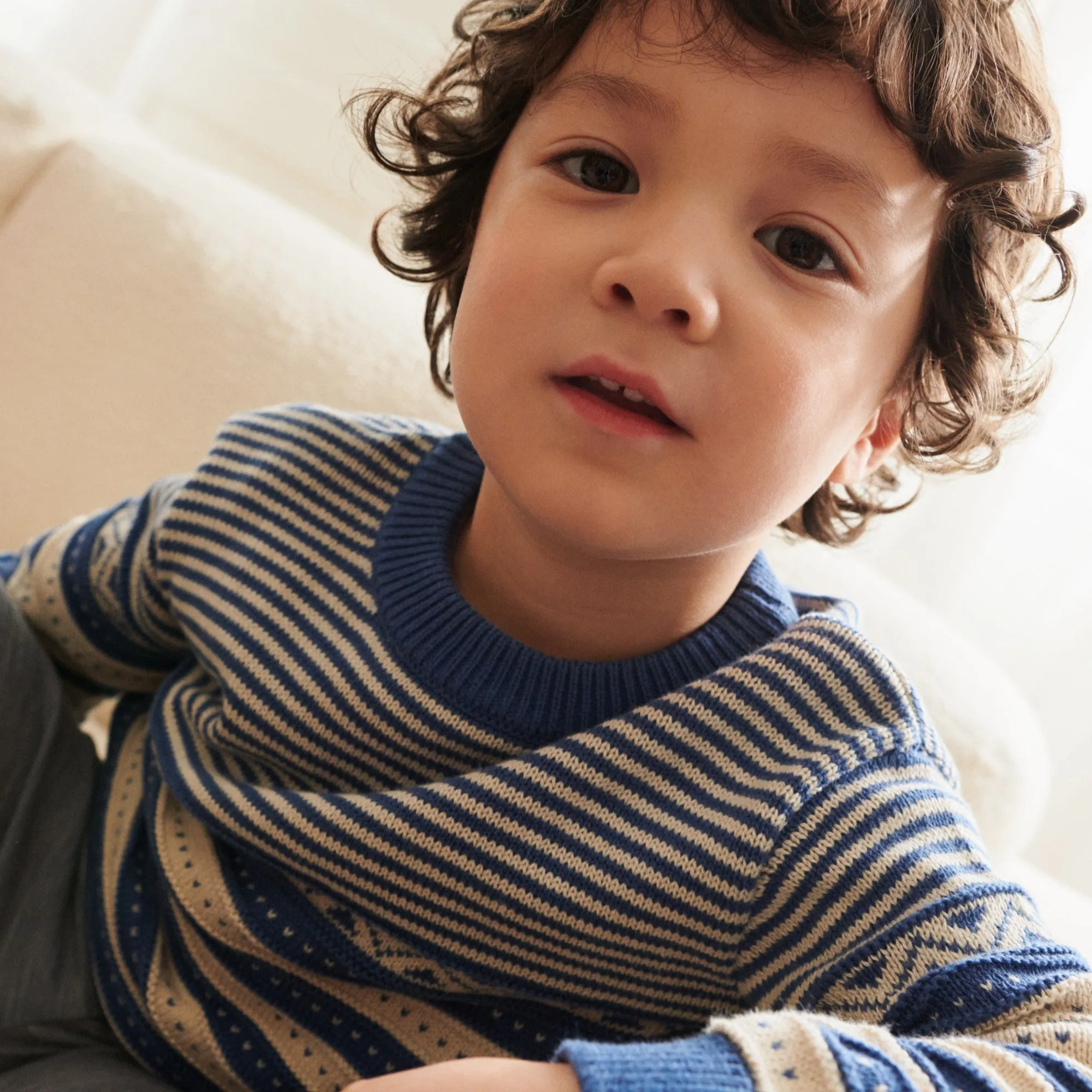 Knit Pullover Jan - deep ocean