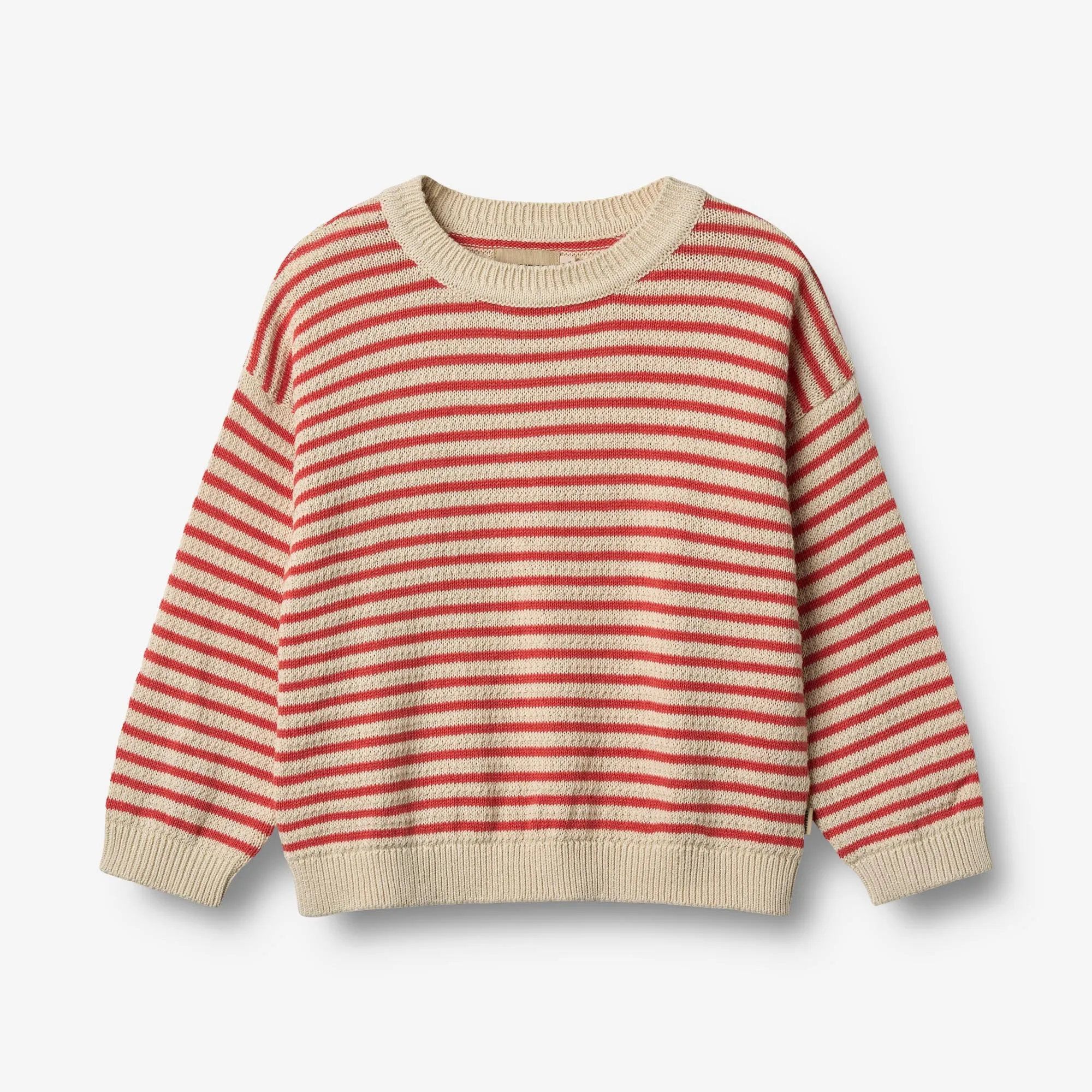 Knit Pullover Leise - red stripe