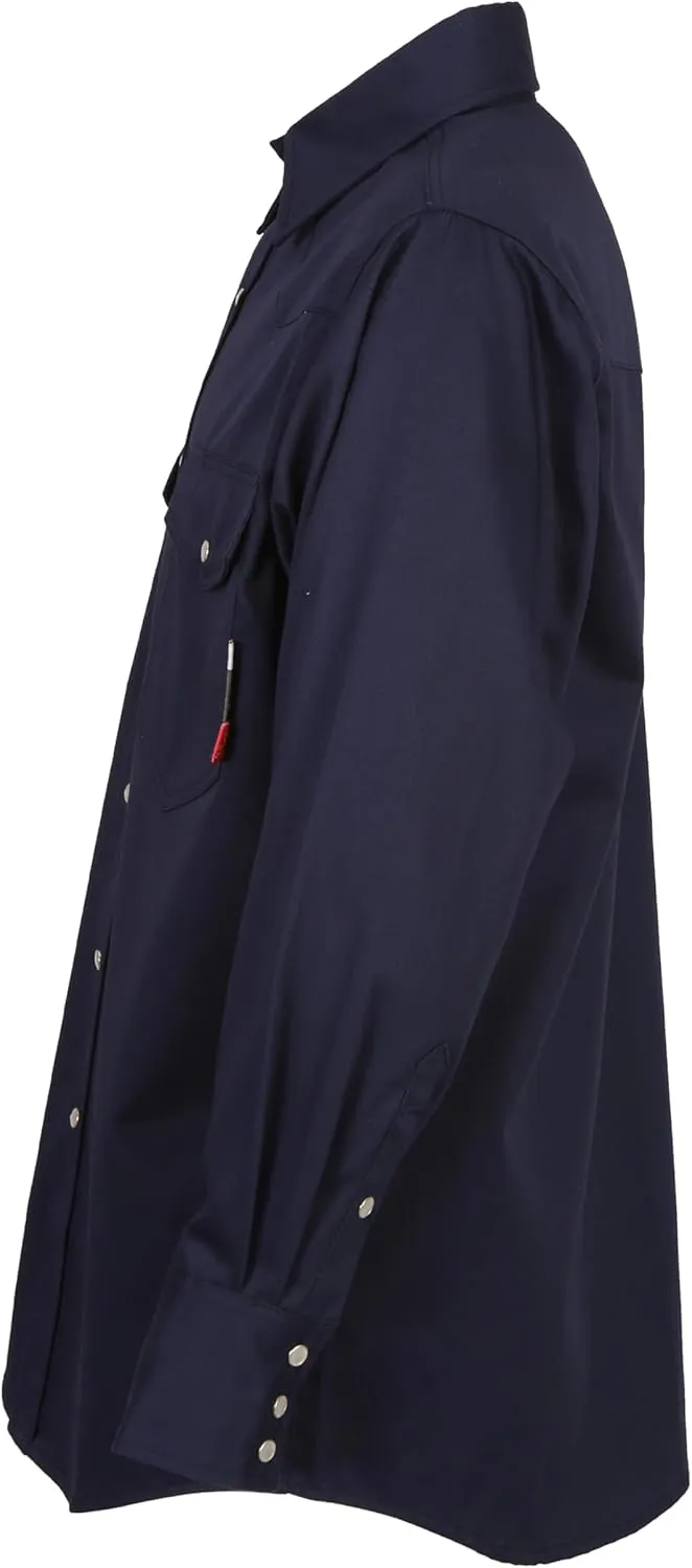 KONRECO FR Shirts for Men 6.5oz Lightweight Work Uniform Flame Resistant Welding Shirt/Water & Stain Repellent
