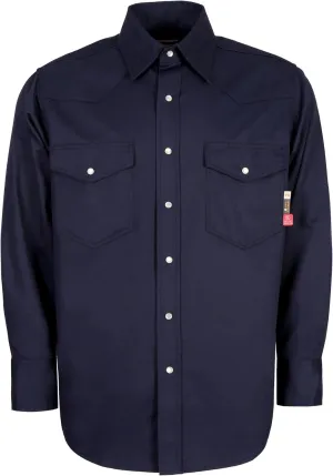 KONRECO FR Shirts for Men 6.5oz Lightweight Work Uniform Flame Resistant Welding Shirt/Water & Stain Repellent