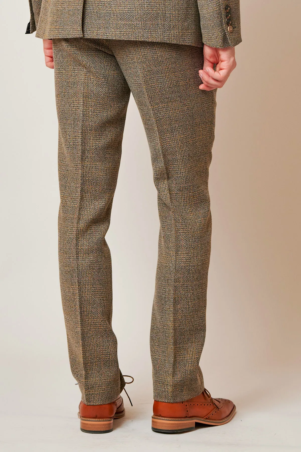 KRIS - Tan Tweed Two Piece Suit