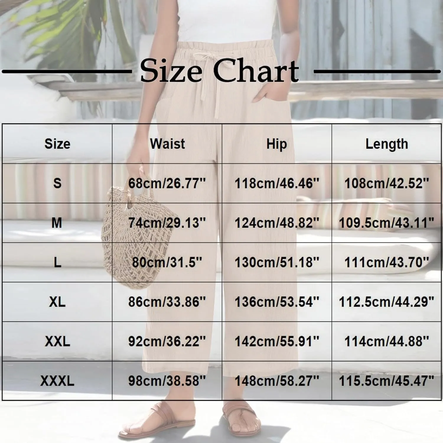 Linen Pants for Women 2025 Wide Leg Cropped Pants High Waisted Summer Casual Cotton Palazzo Trousers with Pockets