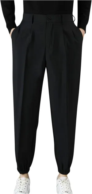 Mens Dress Pants Stretch Tapered Golf Joggers with Belt Loops Slim Fit Casual Business Travel Work Sweatpants 2025
