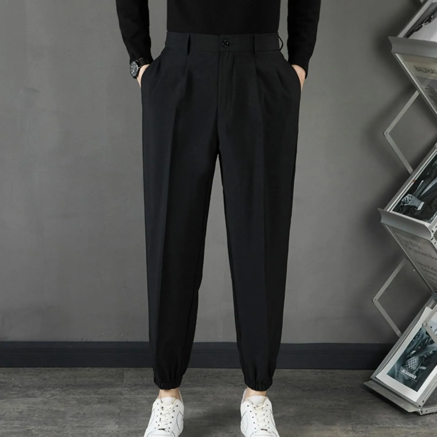Mens Dress Pants Stretch Tapered Golf Joggers with Belt Loops Slim Fit Casual Business Travel Work Sweatpants 2025