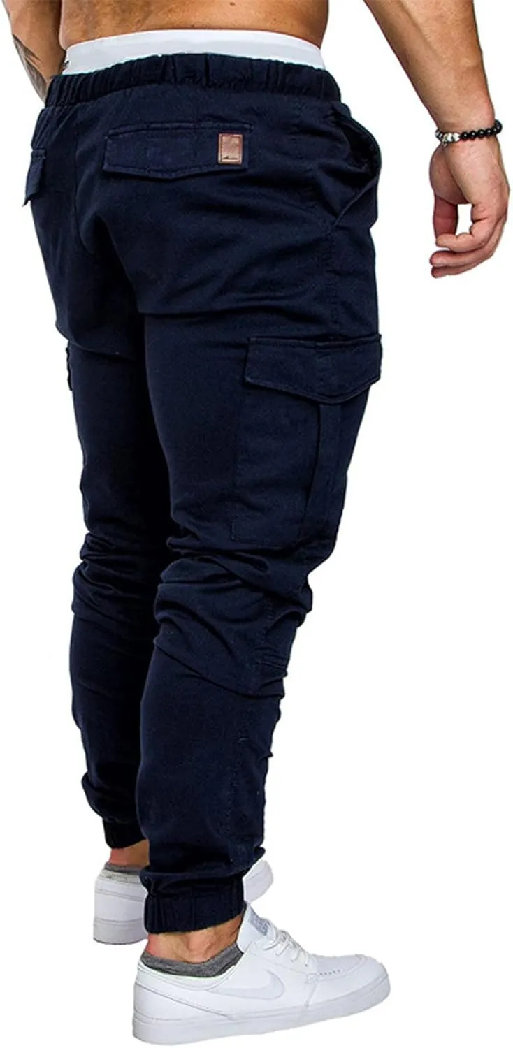 Men's Fashion Loose Handsome PocketJeans Pants Tooling Camouflage Pants M-4XL