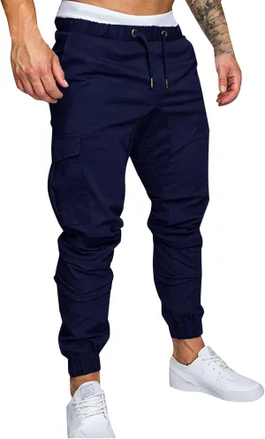 Men's Fashion Loose Handsome PocketJeans Pants Tooling Camouflage Pants M-4XL