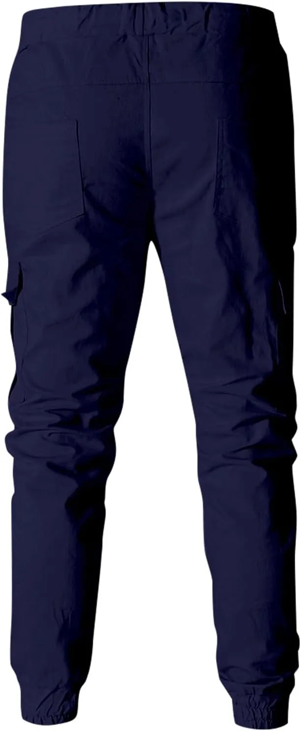 Men's Fashion Loose Handsome PocketJeans Pants Tooling Camouflage Pants M-4XL