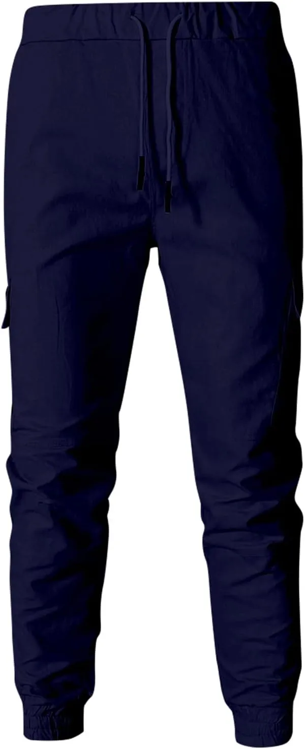 Men's Fashion Loose Handsome PocketJeans Pants Tooling Camouflage Pants M-4XL
