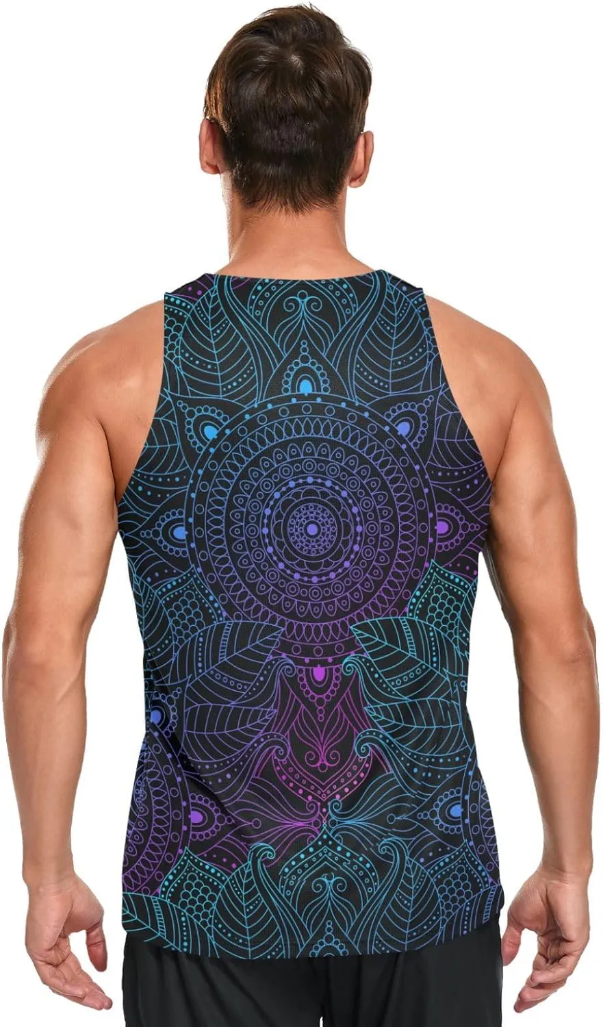 Men's Quick Dry Sports Tank Tops for Gym Athletic Fitness Running Workout Beach Sleeveless Shirts with Pocket