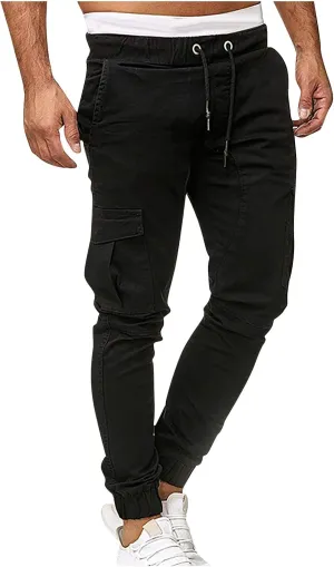 Men's Sports Casual Jogging Trousers Lightweight Hiking Work Pants Outdoor Pant