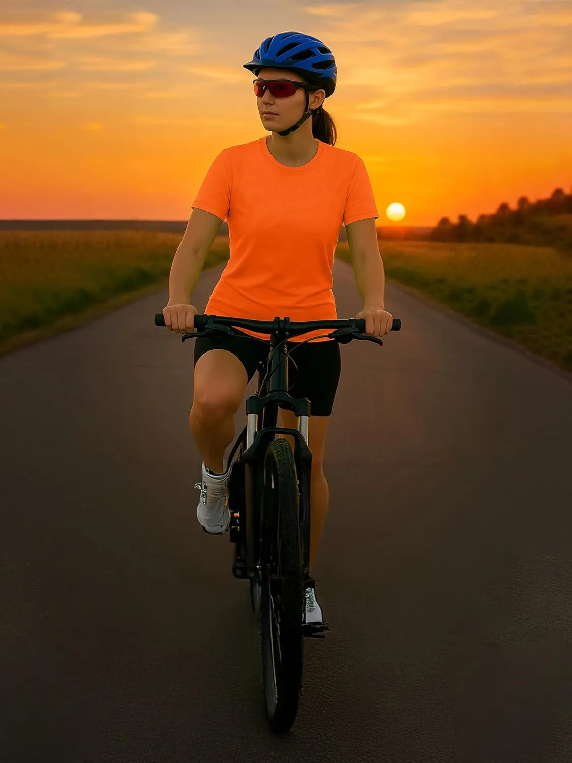 Neon Athletic Dry Fit Shirts Women Casual Short Sleeve Workout Running High Visibility Yoga Tshirt for Womens