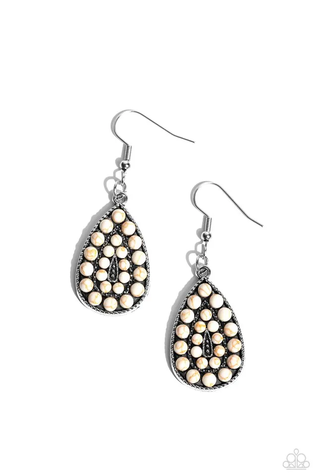 Paparazzi Earring ~ Rural Replica - White